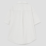 8 seconds Textured Stripe Short-Sleeve Shirt — Ivory