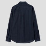8 seconds Sheer Stripe Oversized Shirt — Navy