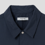 8 seconds Nylon Trucker Oversized Short-Sleeve Shacket — Navy