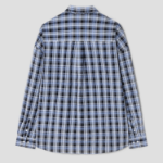 8 seconds Oversized Check Shirt — Sky Blue