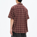 8 seconds Color Check Short-Sleeve Shirt — Red