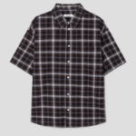 8 seconds Color Check Short-Sleeve Shirt — Brown
