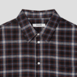 8 seconds Color Check Short-Sleeve Shirt — Brown