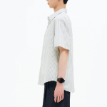 8 seconds Stripe Short-Sleeve Shirt — White