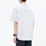 8 seconds Officer Overfit Short-Sleeve Shirt — Sky Blue