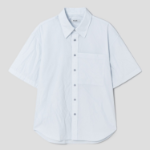 8 seconds Officer Overfit Short-Sleeve Shirt — Sky Blue