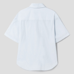 8 seconds Officer Overfit Short-Sleeve Shirt — Sky Blue