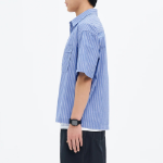 8 seconds Multi Stripe Short-Sleeve Shirt — Blue