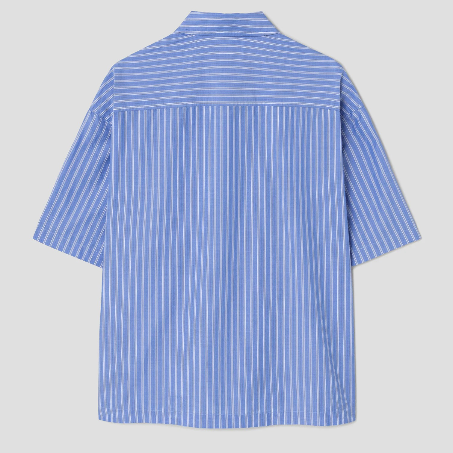 8 seconds Multi Stripe Short-Sleeve Shirt — Blue