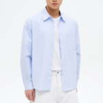 8 seconds 60s Cotton Poplin Overfit Shirt — Sky Blue