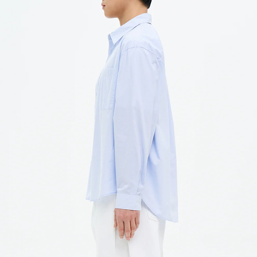 8 seconds 60s Cotton Poplin Overfit Shirt — Sky Blue