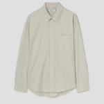 8 seconds 60s Cotton Poplin Overfit Shirt — Beige