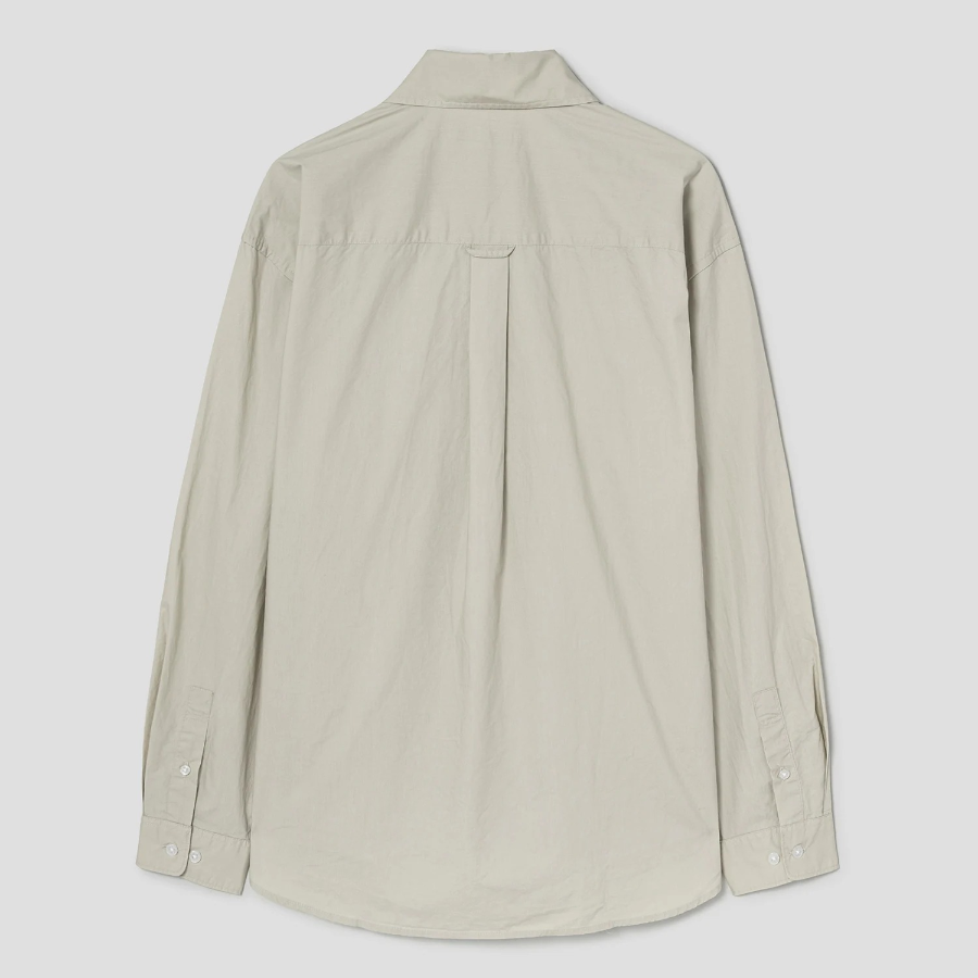 8 seconds 60s Cotton Poplin Overfit Shirt — Beige