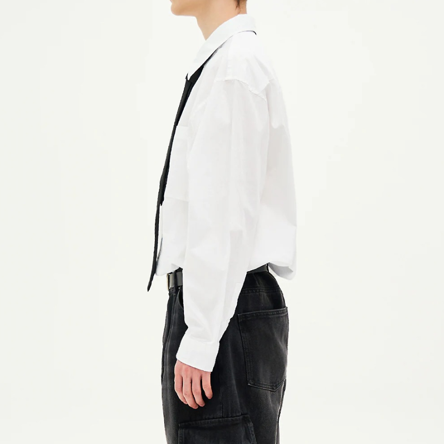 8 seconds 60s Cotton Poplin Overfit Shirt — White