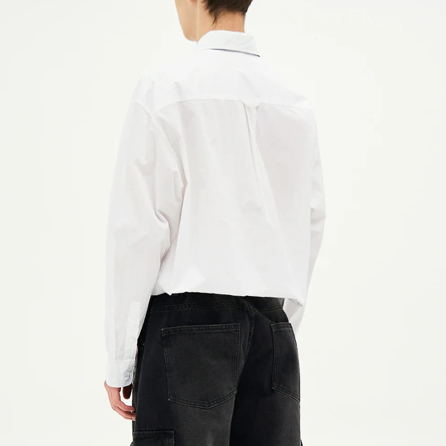 8 seconds 60s Cotton Poplin Overfit Shirt — White