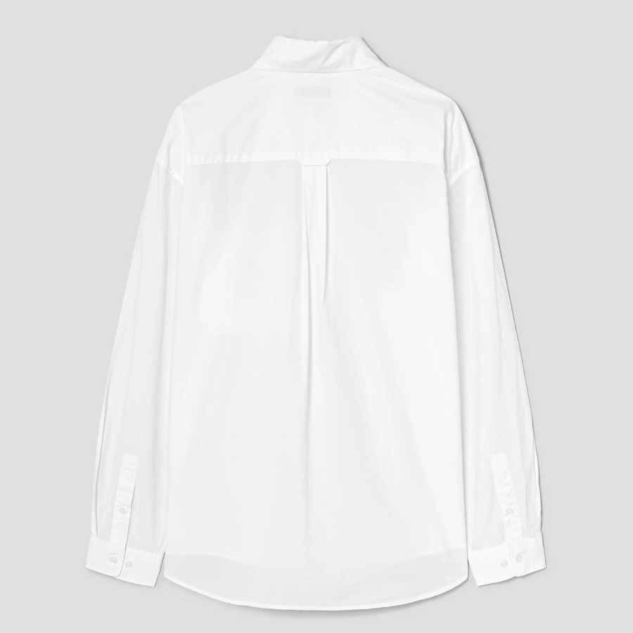8 seconds 60s Cotton Poplin Overfit Shirt — White