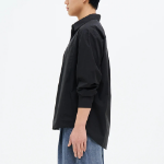 8 seconds 60s Cotton Poplin Overfit Shirt — Black