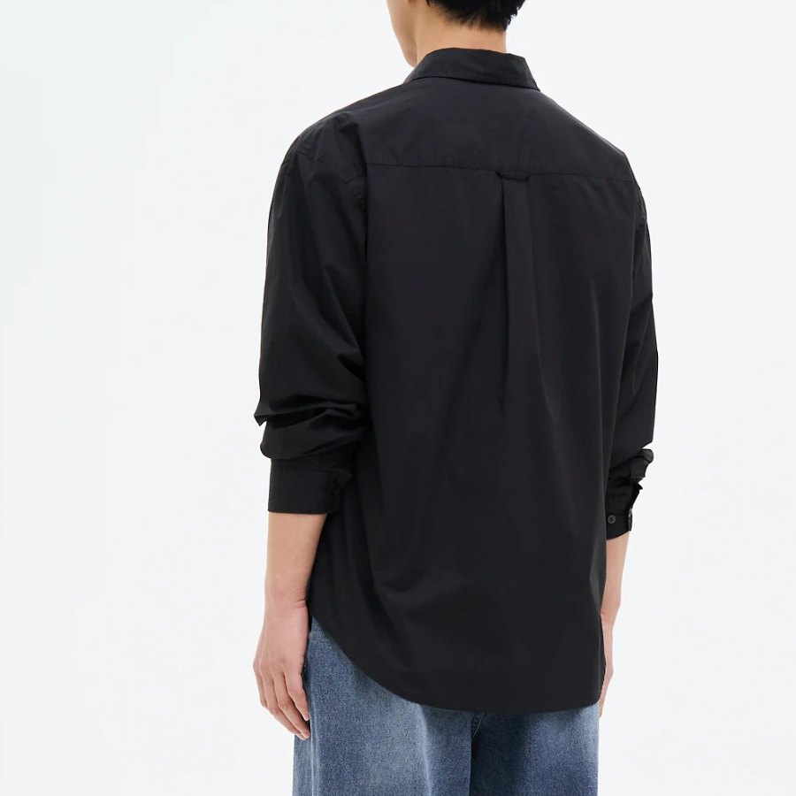 8 seconds 60s Cotton Poplin Overfit Shirt — Black