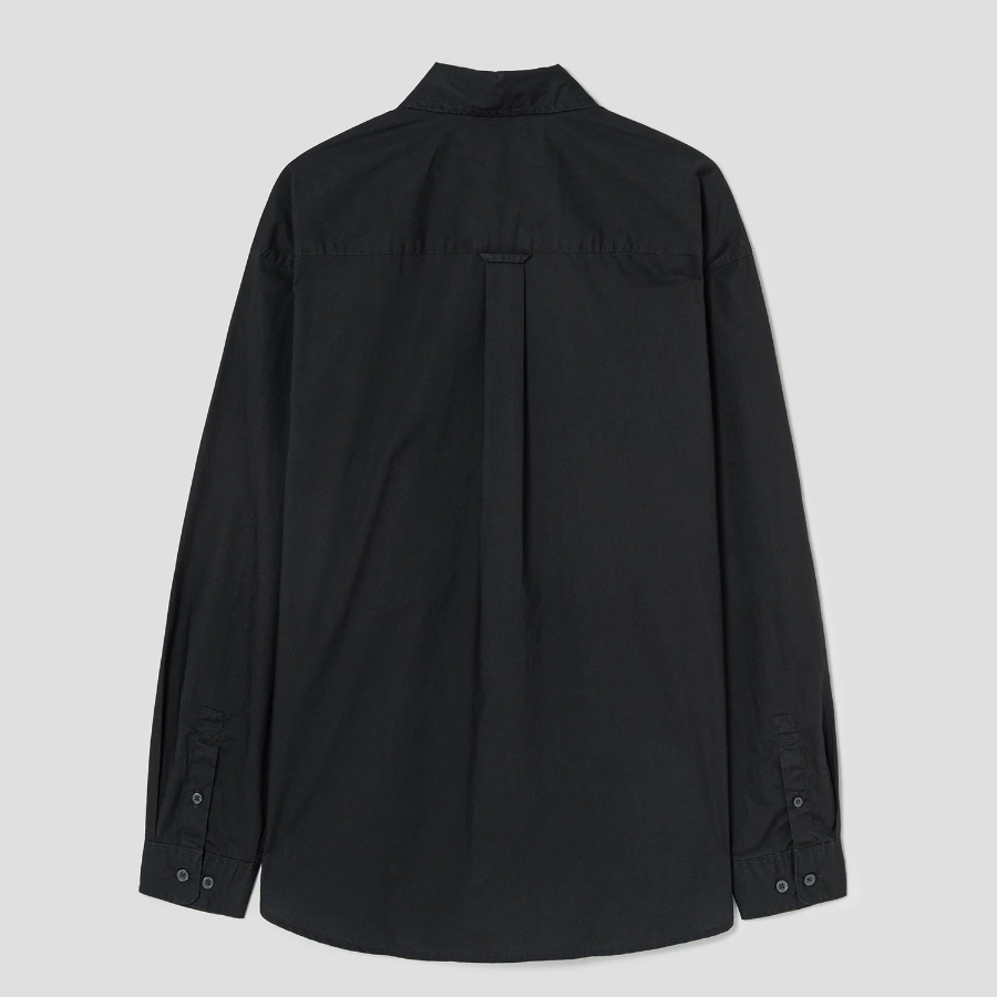 8 seconds 60s Cotton Poplin Overfit Shirt — Black