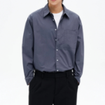 8 seconds 60s Cotton Poplin Overfit Shirt — Ash
