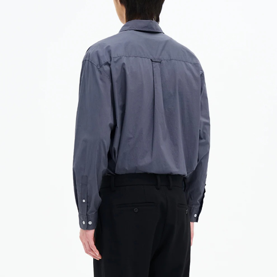8 seconds 60s Cotton Poplin Overfit Shirt — Ash