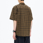 8 seconds Check Short Sleeve Shirt — Brown