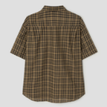 8 seconds Check Short Sleeve Shirt — Brown