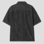8 seconds Short-Sleeve Lightweight Denim Shirt — Black