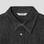 8 seconds Short-Sleeve Lightweight Denim Shirt — Black