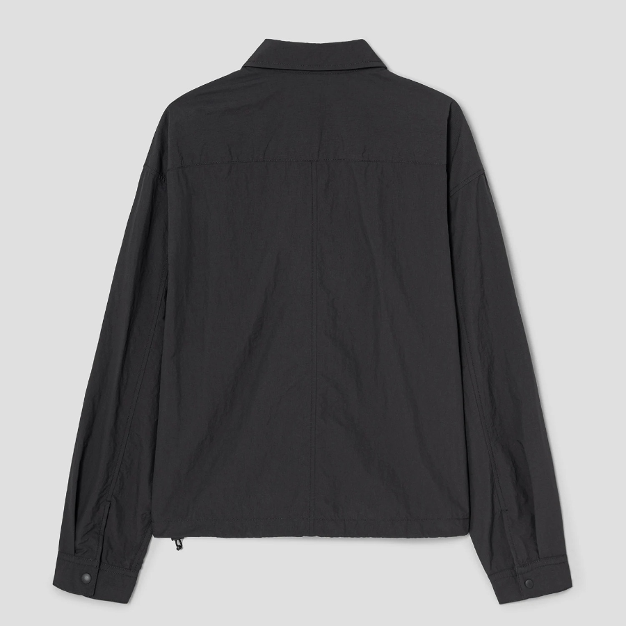 8 seconds Ripstop Nylon Shacket — Ash