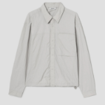 8 seconds Ripstop Nylon Shacket — Light Grey