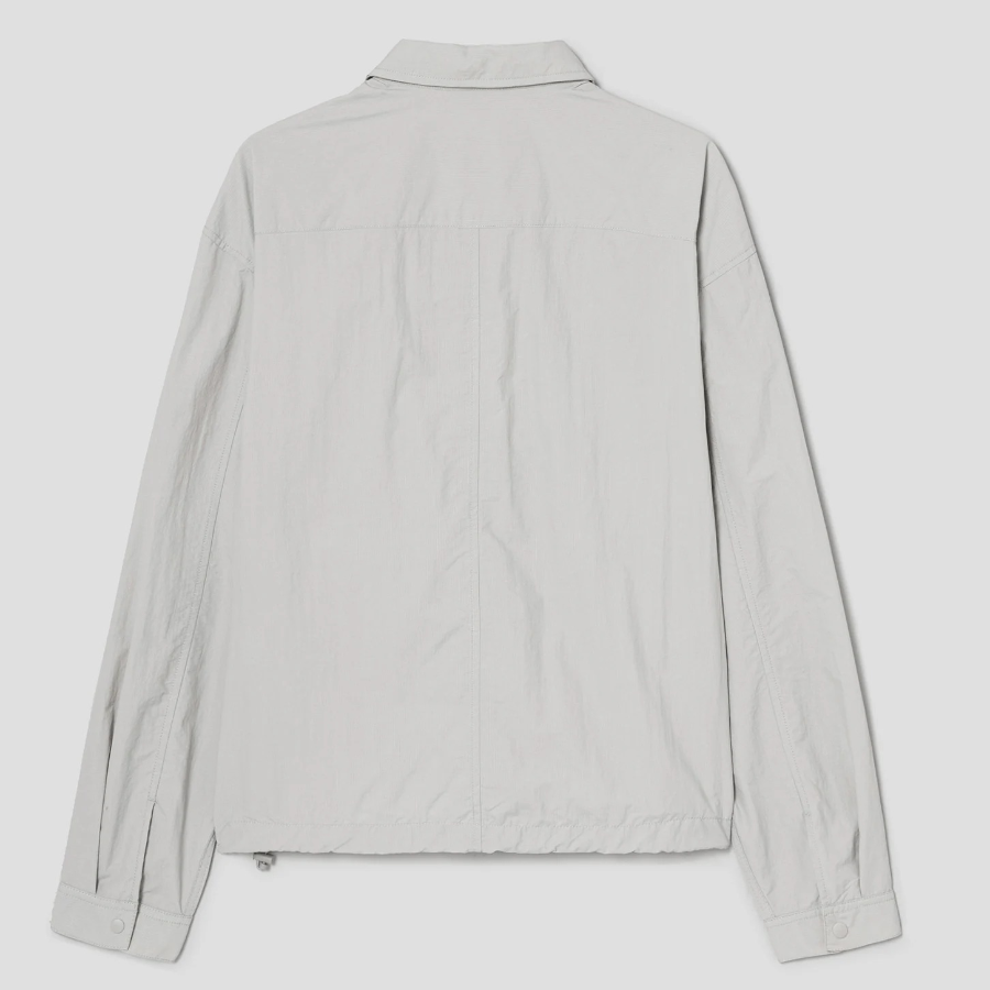 8 seconds Ripstop Nylon Shacket — Light Grey