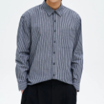 8 seconds Pinstripe Shirt — Ash
