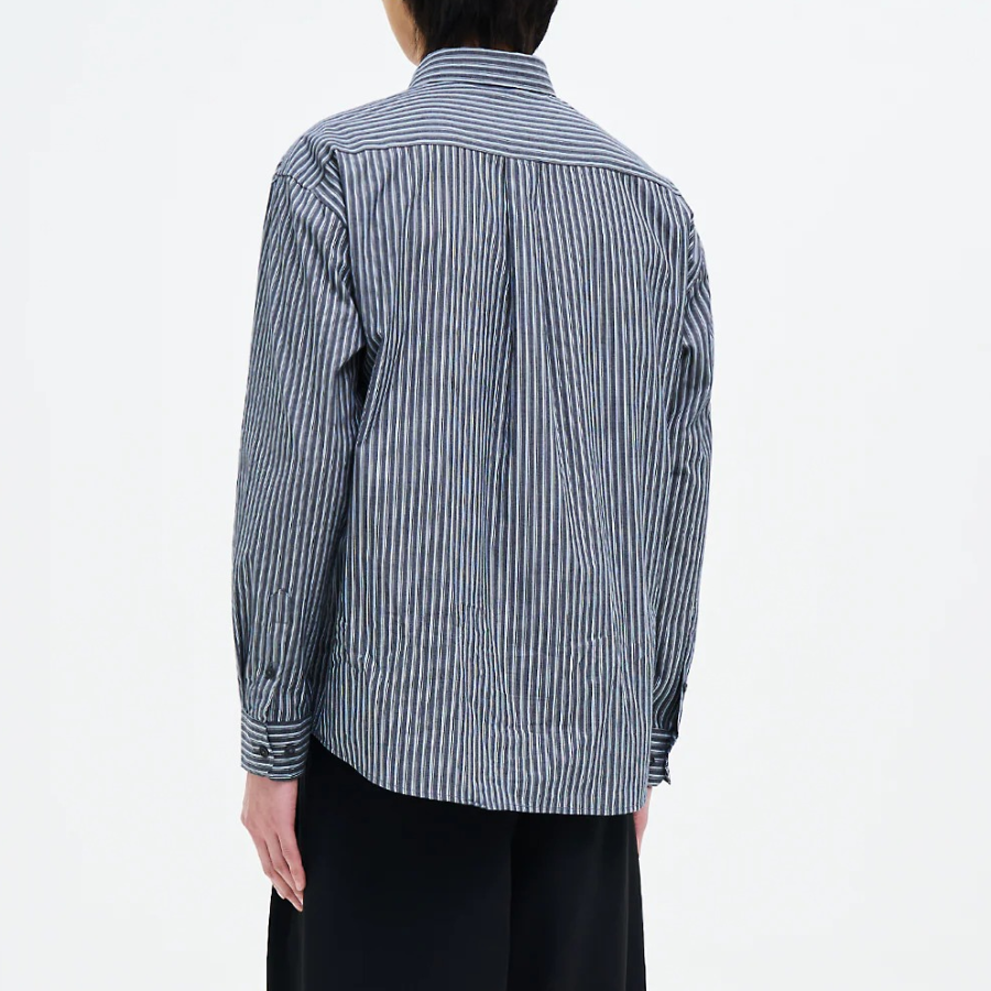 8 seconds Pinstripe Shirt — Ash