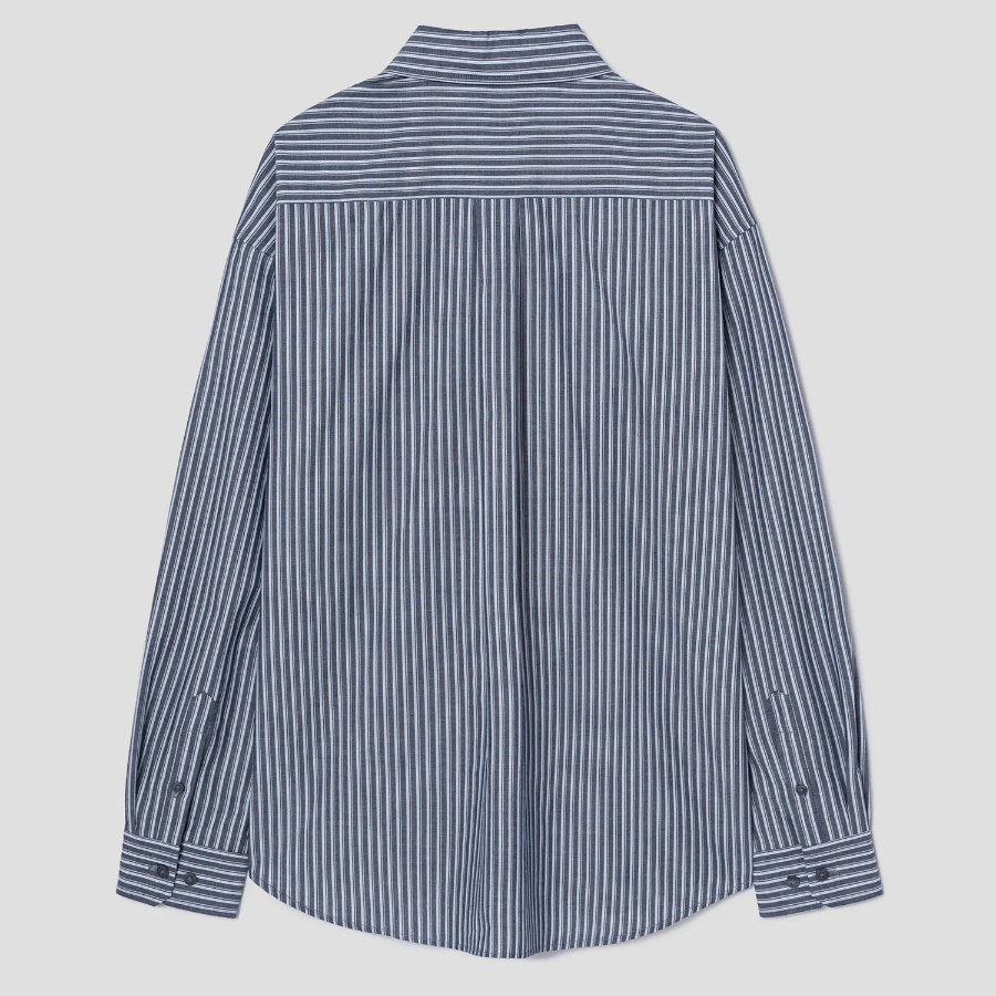 8 seconds Pinstripe Shirt — Ash