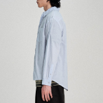 8 seconds Sheer Cotton Garment Dyeing Shirt — Sky Blue