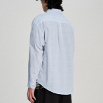 8 seconds Sheer Cotton Garment Dyeing Shirt — Sky Blue