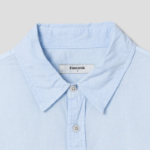 8 seconds Sheer Cotton Garment Dyeing Shirt — Sky Blue