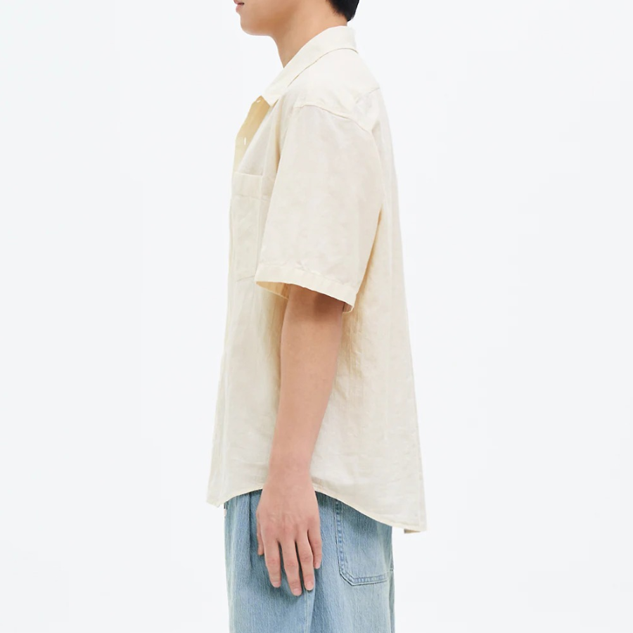 8 seconds Jacquard Short Sleeve Shirt — Ivory