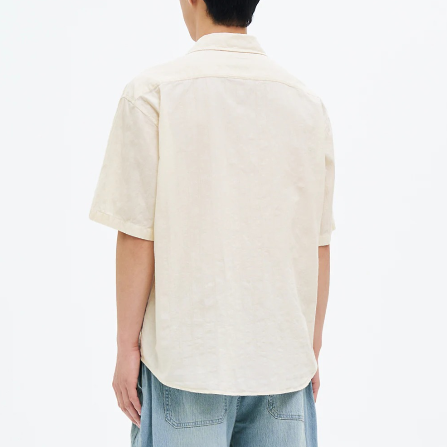 8 seconds Jacquard Short Sleeve Shirt — Ivory