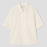 8 seconds Jacquard Short Sleeve Shirt — Ivory