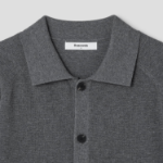 8 seconds Collar Short Sleeve Cardigan — Ash