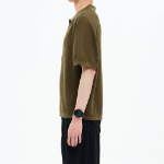 8 seconds Collar Short Sleeve Cardigan — Olive