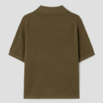 8 seconds Collar Short Sleeve Cardigan — Olive
