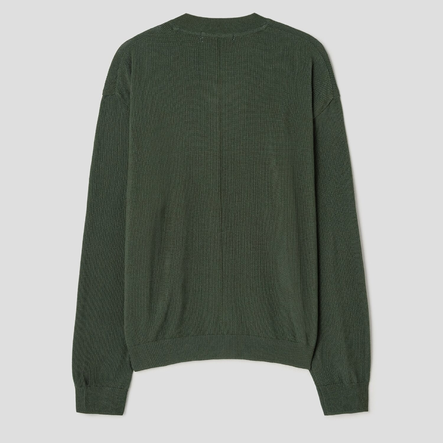 8 seconds Cool Touch Round Button Cardigan — Khaki