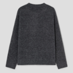 8 seconds Studded Round Neck Cardigan — Ash