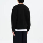 8 seconds Color Block Layered Button Cardigan — Black