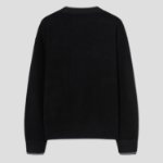 8 seconds Color Block Layered Button Cardigan — Black