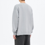 8 seconds Double-Faced Y-Neck Basic Cardigan — Light Grey