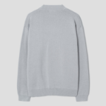 8 seconds Double-Faced Y-Neck Basic Cardigan — Light Grey